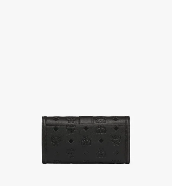 Cartera con cadena Tracy en piel con monograma en relieve Cartera con cadena Tracy en piel con monograma en relieve