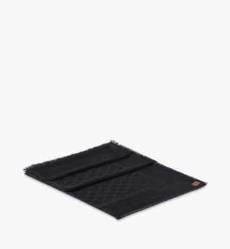 Chal de jacquard con logotipo de rombos