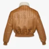 Chaqueta bomber de piel de oveja con mezcla de piel Visetos Chaqueta bomber de piel de oveja con mezcla de piel Visetos