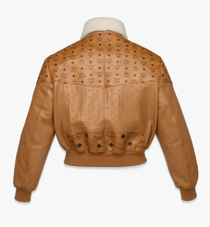 Chaqueta bomber de piel de oveja con mezcla de piel Visetos Chaqueta bomber de piel de oveja con mezcla de piel Visetos