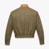 Chaqueta de sarga de lana y cuero con estampado Monogram Chaqueta de sarga de lana y cuero con estampado Monogram