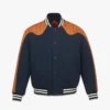 Chaqueta universitaria de ponte con jacquard de neopreno Monogram Chaqueta universitaria de ponte con jacquard de neopreno Monogram