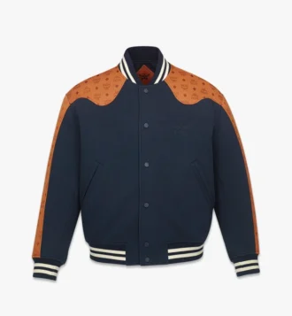 Chaqueta universitaria de ponte con jacquard de neopreno Monogram