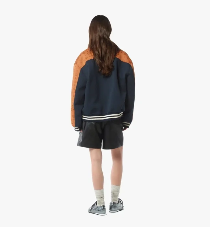 Chaqueta universitaria de ponte con jacquard de neopreno Monogram Chaqueta universitaria de ponte con jacquard de neopreno Monogram
