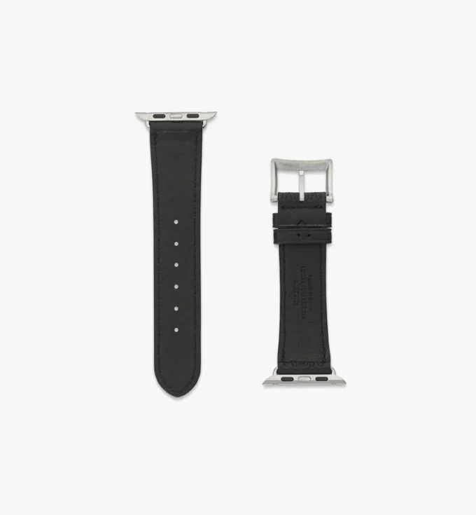 Correa para Apple Watch de 42-49 mm en piel con monograma en relieve Correa para Apple Watch de 42-49 mm en piel con monograma en relieve