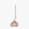 Dije de bolso Ella Boston en 2D de cuero con estampado Monogram Dije de bolso Ella Boston en 2D de cuero con estampado Monogram