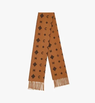 Estola de jacquard con monograma bicolor