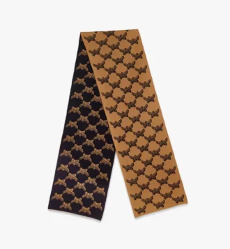 Estola reversible de lana jacquard Lauretos