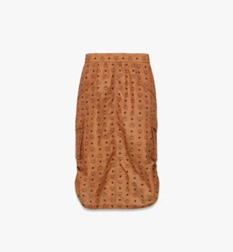 Falda midi Monogram de nailon reciclado
