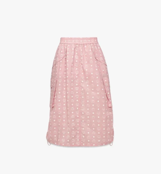 Falda midi Monogram de nailon reciclado Falda midi Monogram de nailon reciclado