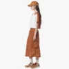 Falda midi Monogram de nailon reciclado Falda midi Monogram de nailon reciclado