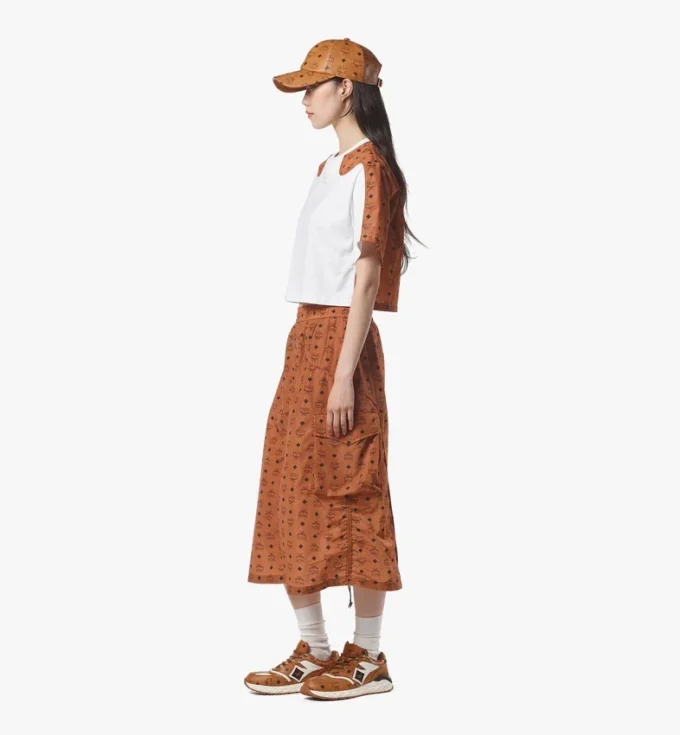 Falda midi Monogram de nailon reciclado Falda midi Monogram de nailon reciclado