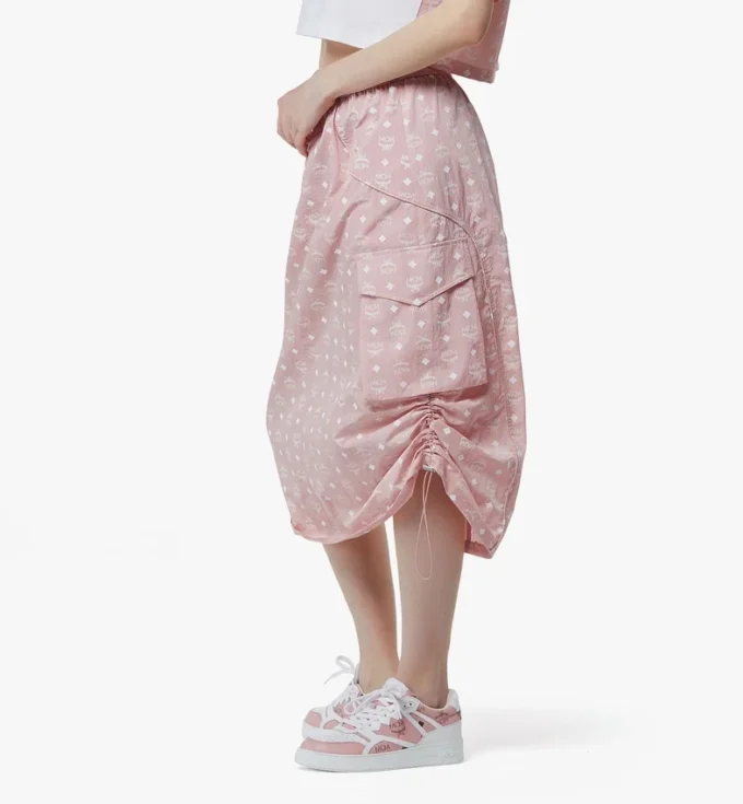 Falda midi Monogram de nailon reciclado Falda midi Monogram de nailon reciclado