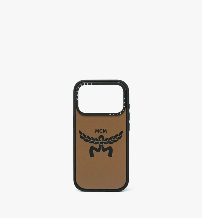Funda para iPhone 17 Pro MCM X Casetify Logo Impact Funda para iPhone 17 Pro MCM X Casetify Logo Impact