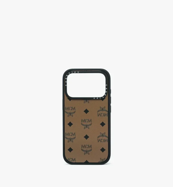 Funda para iPhone 17 Pro MCM X Casetify Monogram Impact Funda para iPhone 17 Pro MCM X Casetify Monogram Impact