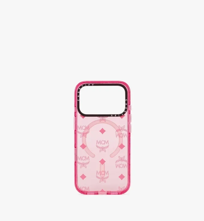 Funda para iPhone 17 Pro MCM X Casetify Monogram Impact Funda para iPhone 17 Pro MCM X Casetify Monogram Impact