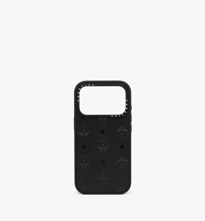 Funda para iPhone 17 Pro MCM X Casetify Monogram Impact Funda para iPhone 17 Pro MCM X Casetify Monogram Impact