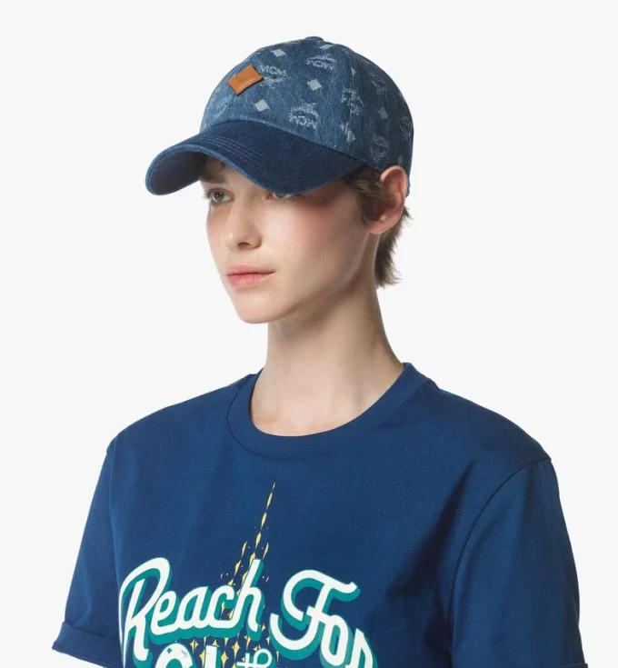 Gorra clásica en jacquard de denim con monograma Gorra clásica en jacquard de denim con monograma