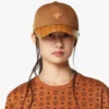 Gorra Diamond de algodón y cuero con estampado Monogram Gorra Diamond de algodón y cuero con estampado Monogram