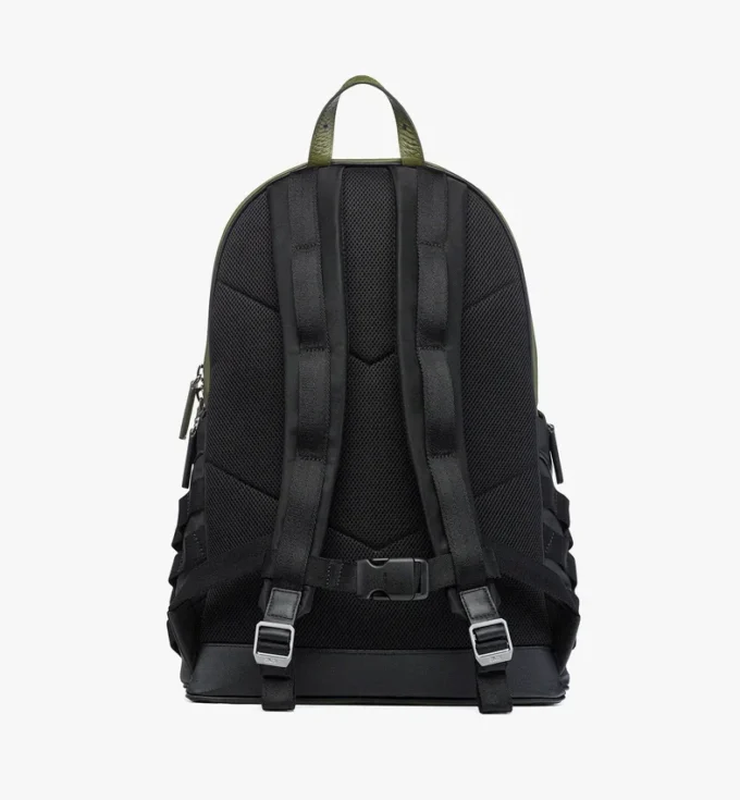 Mochila Aren en Econyl® y cuero con estampado Monogram Mochila Aren en Econyl® y cuero con estampado Monogram