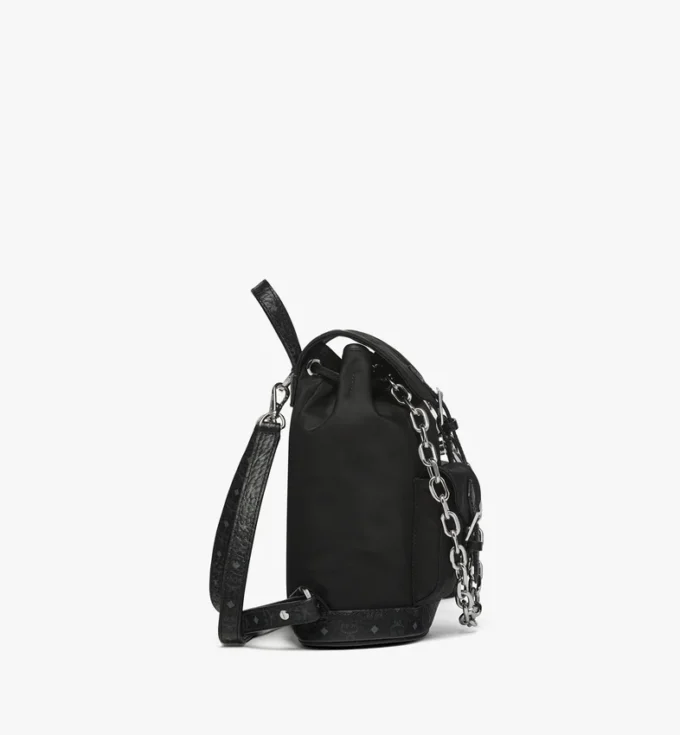 Mochila con cordón Aren en Econyl® y cuero Mochila con cordón Aren en Econyl® y cuero