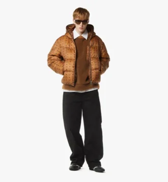 Parka de nailon ripstop con monograma