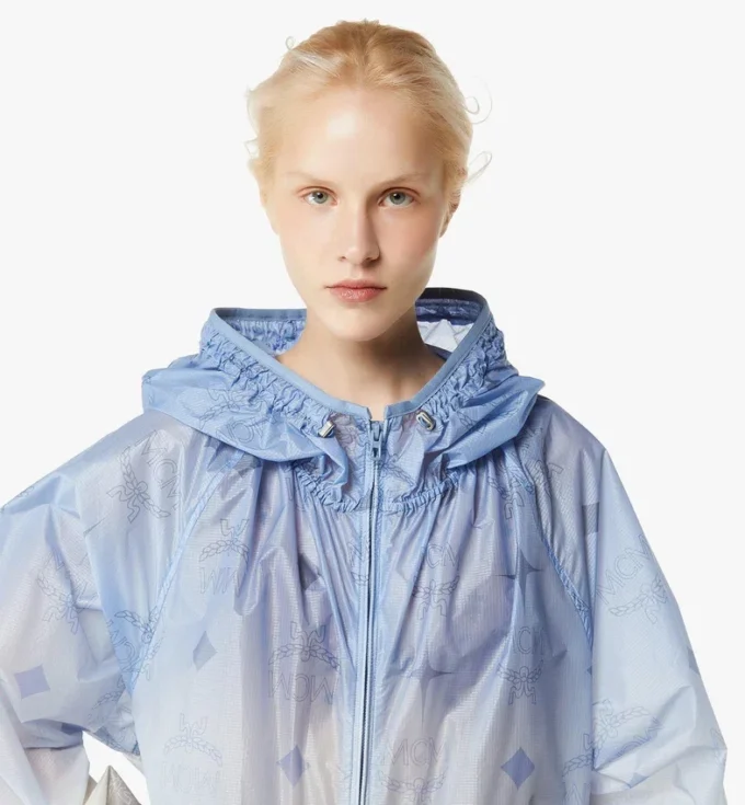 Parka de nailon ripstop con monograma degradado Parka de nailon ripstop con monograma degradado