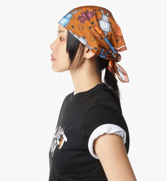 Pañuelo tipo bandana con estampado Monograma Rabot Pañuelo tipo bandana con estampado Monograma Rabot