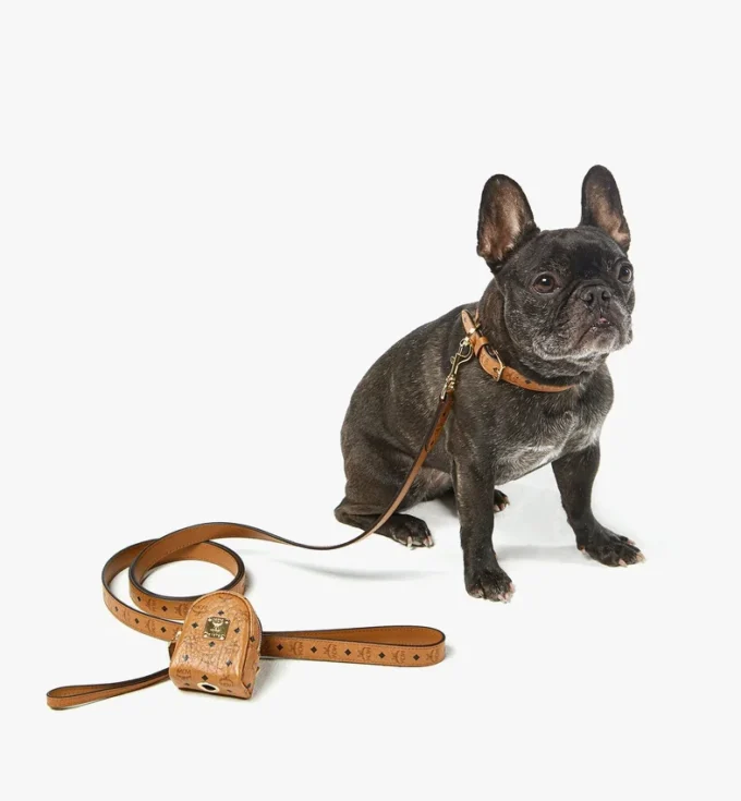 Portabolsas para mascotas con correa de muñeca en piel con estampado Monogram Portabolsas para mascotas con correa de muñeca en piel con estampado Monogram