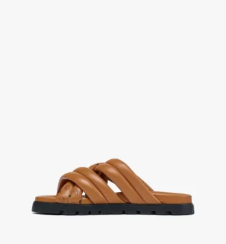 Sandalias cruzadas con estampado Monogram en piel de cordero