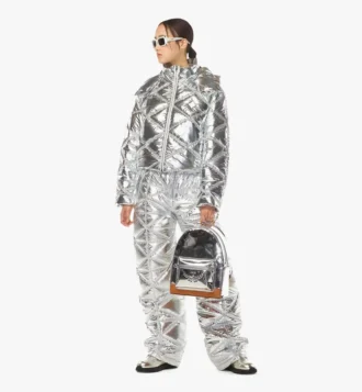 Stark Backpack en piel metalizada