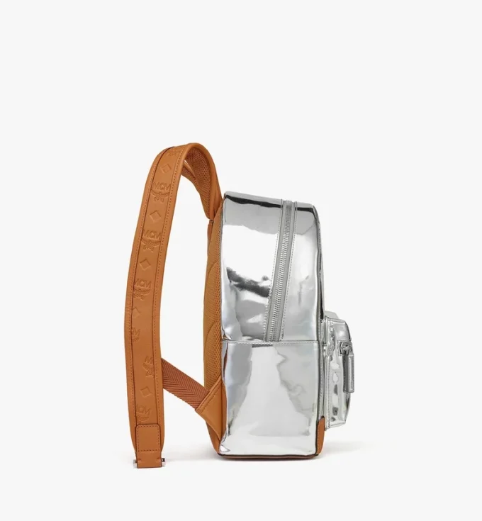 Stark Backpack en piel metalizada Stark Backpack en piel metalizada