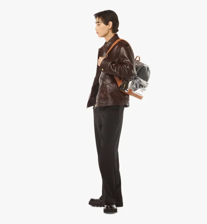 Stark Backpack en piel metalizada Stark Backpack en piel metalizada