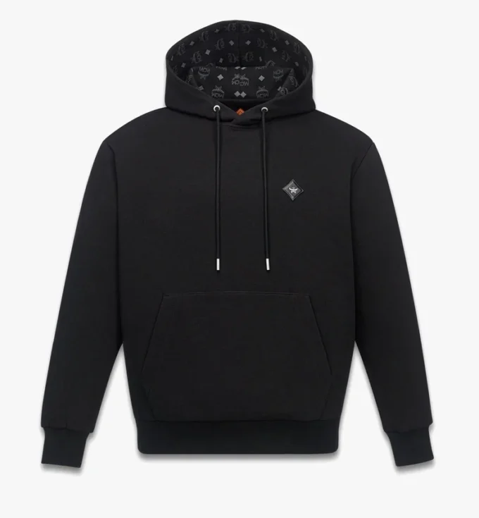 Sudadera con capucha de ponte con parche del logotipo Essential Sudadera con capucha de ponte con parche del logotipo Essential