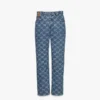 Vaqueros de denim con monograma Lauretos Vaqueros de denim con monograma Lauretos