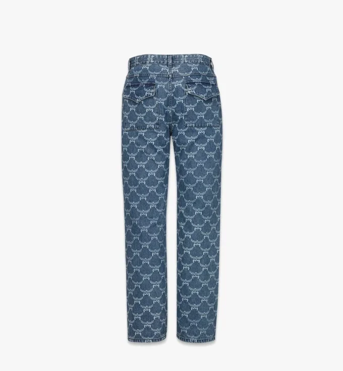Vaqueros de denim con monograma Lauretos Vaqueros de denim con monograma Lauretos